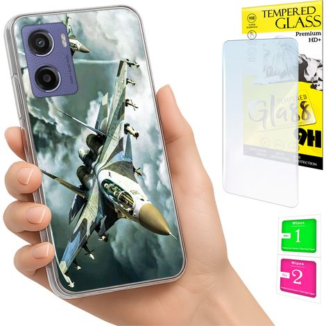 Funda para Motorola Moto E15 / Moto G05 con cubierta trasera y cristal 9H. (1/5)