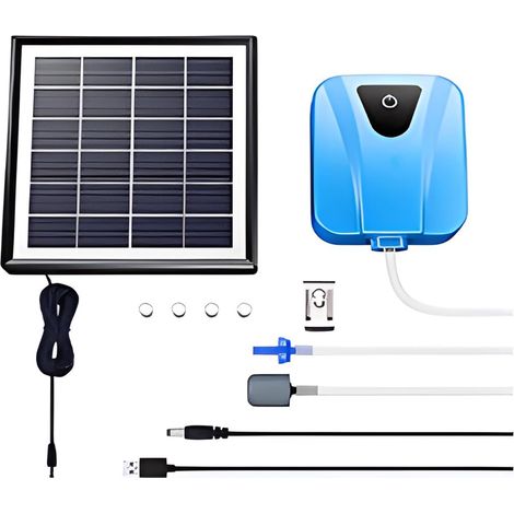 Pompe à air solaire Oxygénateur USB Silencieux Circulation d'eau pour bassin (1/5)