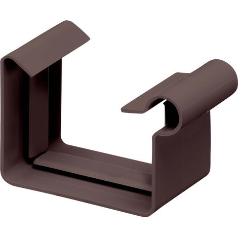 INEFA Rinnenverbinder Kastenrinne, PVC Verbinder für Dachrinne, Dachrinnenzubehör, Made in Germany - NW68 / 68mm Dunkelbraun