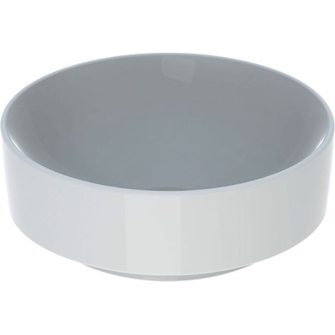 Geberit VariForm Lay-On Round Countertop Basin 400mm Wide - 0 Tap Hole