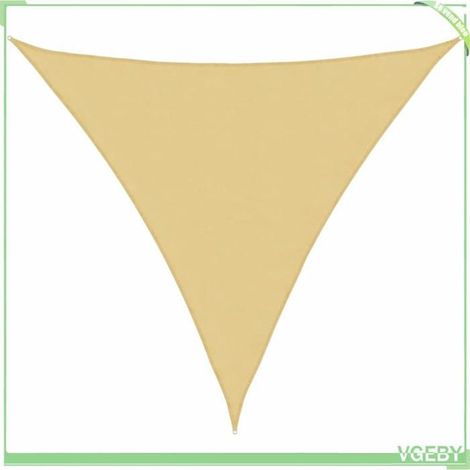 Voile d'ombrage - FAFEICY - 4000928 - Triangulaire 2x2x2 m - Beige - 100% polyester Oxford anti-UV/étanche (1/5)