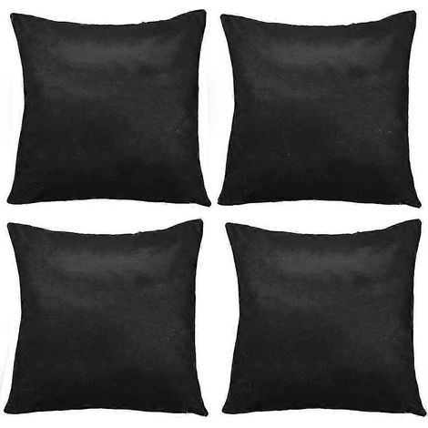 Taie d'oreiller noire douce, décoration intérieure, thème de la série télévisée Friends, coffret cadeau épais (1/5)