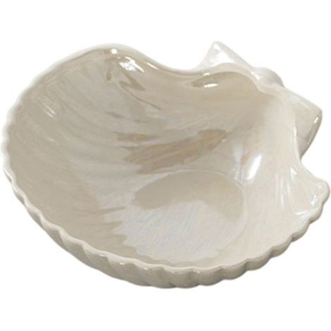 Assiette en céramique au design artistique de coquillage-Coque A