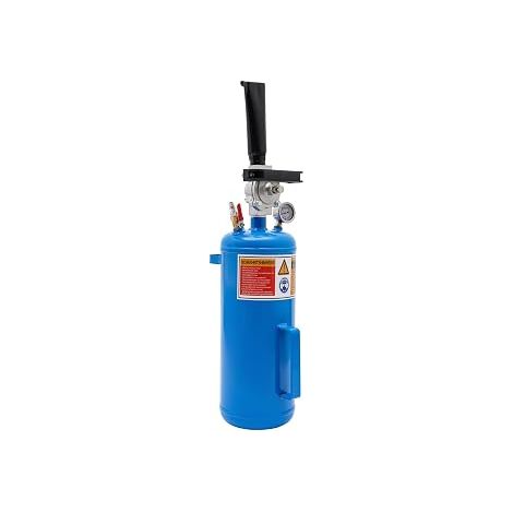 Gonfleur de pneu avec booster - Capacité : 8 l - 145 psi - Pression maximale : 16 x 50 cm - Pour motos et véhicules électriques - Bleu (1/5)