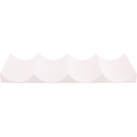 Porte Bouteille Frigo Tapis de Rangement à Bouteille Casier à Bouteilles en Plastique Empilable Étagère à Vin Porte Bouteille pour Cuisine Réfrigérateur blanc laiteux