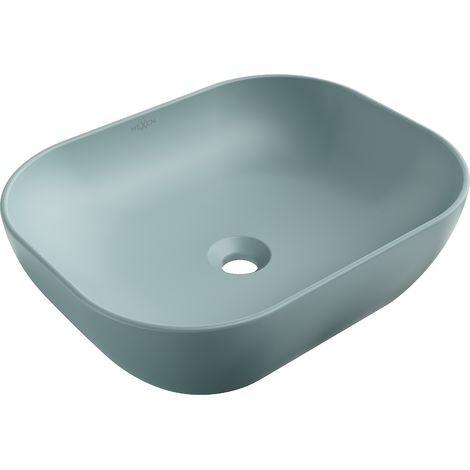 Mexen Rosa lavandino da appoggio 50 x 40 cm verde chiaro opaco - 21095048 (1/5)