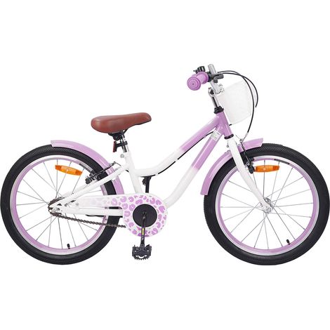 Teenpull – Kinderfahrrad Mit Stützrädern 18 Zoll für 5-7 Jahre alt Lila (1/5)