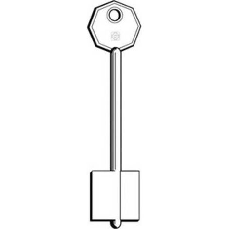 5 x SILCA MTL CHIAVE DOPPIA MAPPA OTTONE