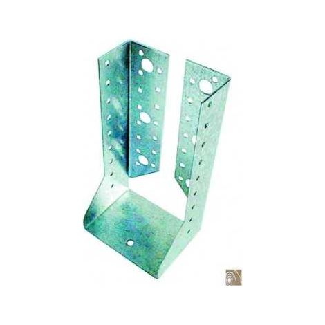 Sud Bois – Sabot de charpente à ailes intérieures – Dimensions 90x205 mm – Finition galvanisée – Installation facile avec trou de fixation