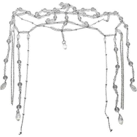 Kristallstirnband für Hochzeiten, Haarkette, Feenaccessoire (1/4)