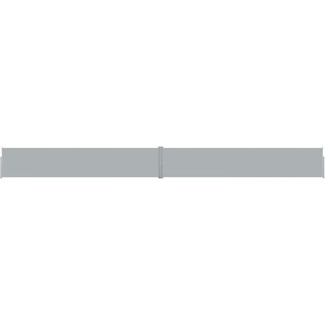 Auvent paravent store brise-vue latéral rétractable de patio jardin terrasse balcon protection visuelle écran 140 x 1200 cm anthracite