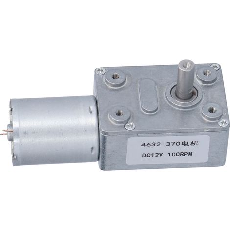 Moteur à turbine CC 4632370, réducteur à verrouillage automatique, arbre d'engrenage 100 tr/min, 12 V