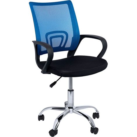 Sillas de escritorio - Silla Midi Pro - Azul y Negro (1/5)