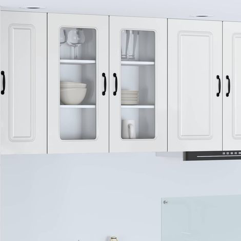 vidaXL Panneau de lave-vaisselle Kalmar Blanc brillant 40 x 31 x 80 cm (1/5)