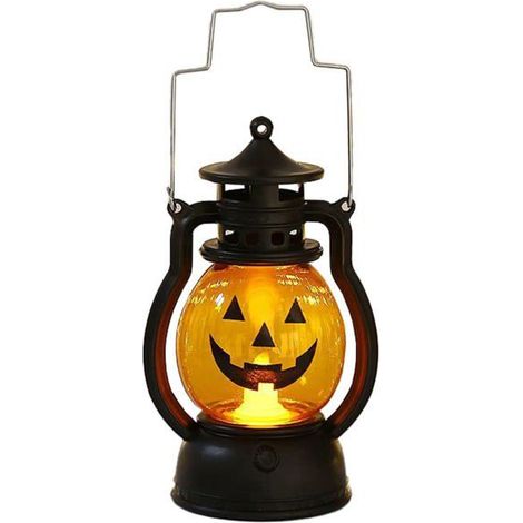 Décorations de lanternes citrouilles d'Halloween, mini lanterne citrouille portable, lumières LED citrouille à piles,Type A (1/4)