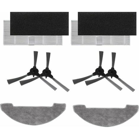 YIDOMDE Kit d'Accessoires pour Proscenic 850T avec 2 Brosse Principale 4 Filtre Hepa 6 Brosse Latérale 4 Chiffon de Vadrouille (1/5)