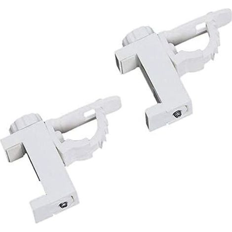 2Pcs Barre Transversale RéGlable Support De Support De Pince Porte-Rideaux Tringle à Rideaux Support De Stockage De Serviette Support Crochet pour Organisateur (1/4)