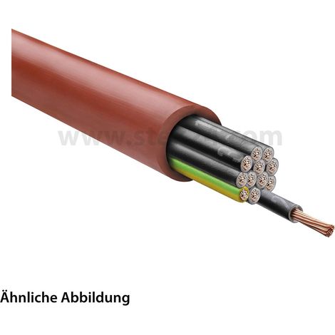 HELU KABEL SiHF 12G1,5mm² Silikonleitung AD 14,0mm Nennspannung Uo/U 300V/500V - 1 Meter