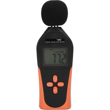 DEBUNS 824C Tragbares digitales Schallpegelmessgerät, Dezibelmonitor, Messbereich 30-130 dBA (1/5)