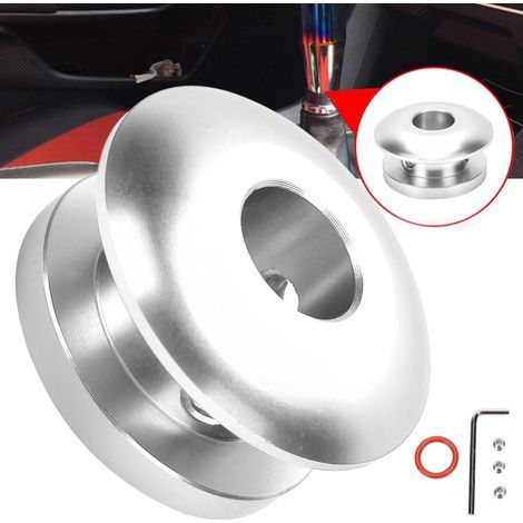 Stopper de Pommeau de levier / Retainer de gaine de levier / Adaptateur de pommeau universel - Limiteur pour boote de levier - Inclus 1 stopper, 1 joint, 3 vis et 1 clé - Matière métal
