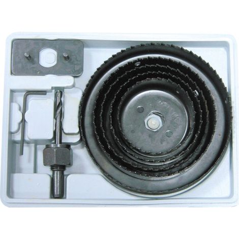 Set di seghe a tazza mega 26408 8 pezzi 64-127 mm acciaio
