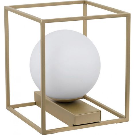 Eglo Iluminación Lámpara de sobremesa cuadrada con bola de luz Vallaspra (1/2)