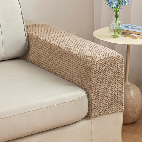 Sofa- oder Sesselarmlehnenbezüge – 2er-Set (Textur: hellbraun, mittlere Größe) (1/5)