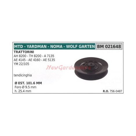 Puleggia per trattorino rasaerba tagliaerba AH8200 TH8200 MTD 021648