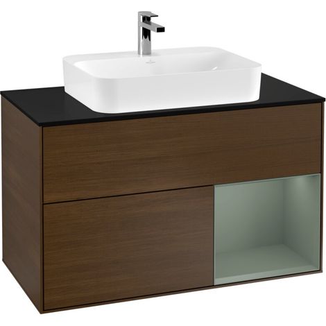 Villeroy & Boch F372GMGN Meuble sous-lavabo Finion F37 (1/2)