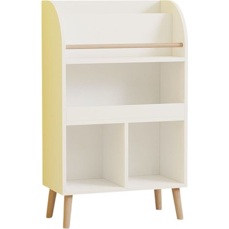 Libreria in legno "Minola" - 60 x 30 x 102 cm - Bianco