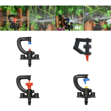 (180 degrés) 20 buses de micro-arrosage rotatives de type G à réfraction, avec embout fileté et système de suspension, pour l'irrigation de jardin (1/4)