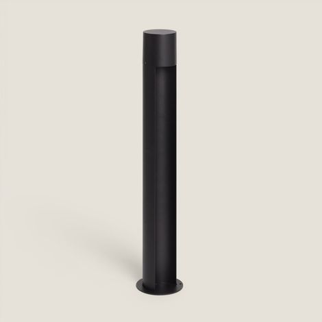 Baliza de Pie Exterior Aluminio Nervik 600 mm Negro