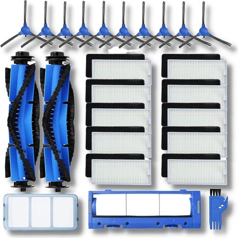 25-teiliges Ersatzteilset, kompatibel mit Eufy RoboVac 11S, RoboVac 15C, RoboVac 30, RoboVac 30C, RoboVac 12, RoboVac 35CGrundierung/Filter, Seitenbürste, Walzenbürste/Schutz.