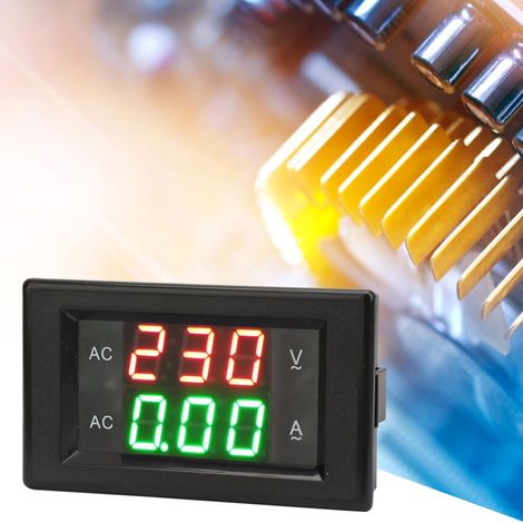 Voltmètre-ampèremètre numérique YB4835VA, 500 V CA, 50 A, à LED (1/5)