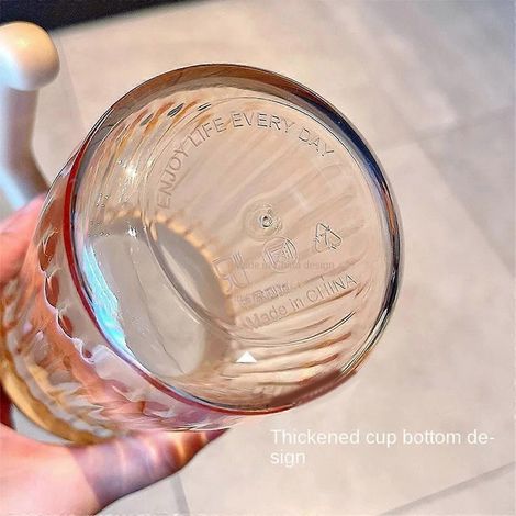 Einfacher, großer, handlicher Plastikbecher für Mädchen, Bürobecher, schwarz