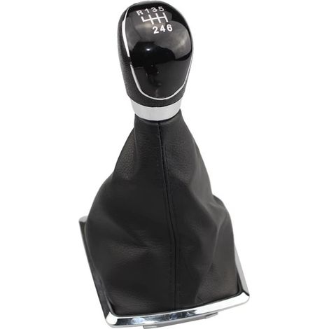 Schaltknauf mit Manschette für Schalthebel für Ford Focus MK2, Fiesta MK6 (6‑Gang)