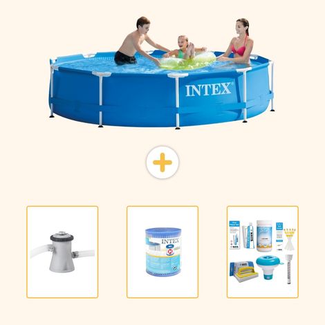 Intex Piscine Tubulaire Ronde - 305x76 cm - 4-pièces S22464 (1/5)