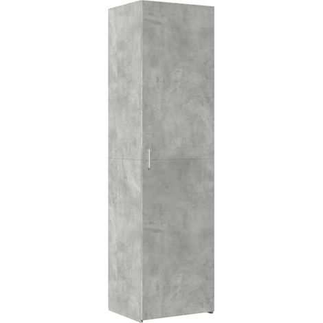 Hochschrank grau Beton 50x42,5x185 cm aus Spanplatte