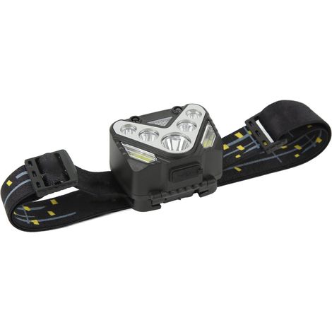 Diese Stirnlampe mit Sportaktivitätssensor verfügt über einen USB-Anschluss zum Aufladen, ist eine intelligente und ultrahelle LED-Stirnlampe, die sich für Outdoor-Aktivitäten wie Laufen, Wandern und (1/5)