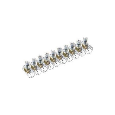 10 x MORSETTO UNIPOLARE FINO A 10 MM DA 10 POLI