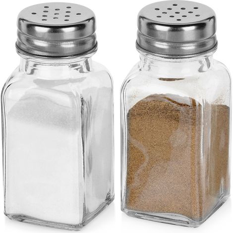 Salz- und Pfefferstreuer-Set, Salz- und Pfefferstreuer aus Glas (1/5)