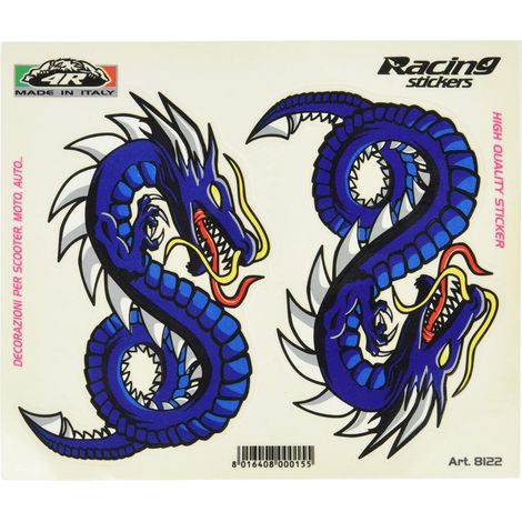 Adesivo Drago Tabella Dimensioni 14 x 16 cm