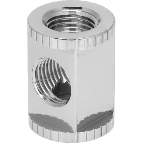 Raccord de refroidissement par eau multicanal à quatre trous, filetage interne, adaptateur BDT-4T, argent (1/5)