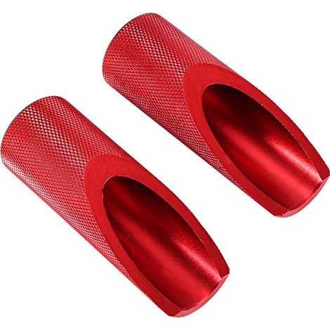 2 repose-pieds moto en alliage d'aluminium, platines accessoires compatibles Honda, rouge (1/3)