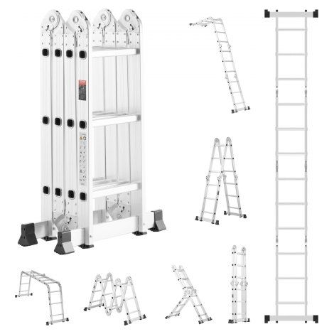 Échelle Pliante Polyvalente 7 en 1 Escabeau Télescopique (1/5)