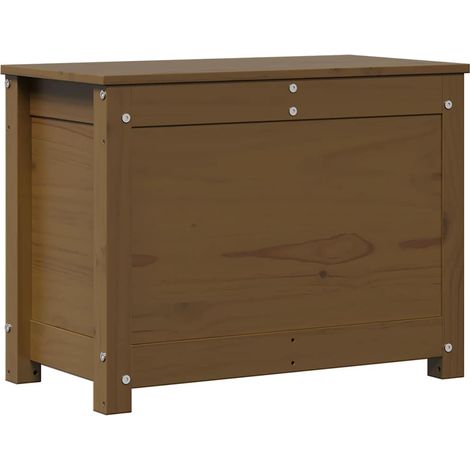 Maison Exclusive - Caja de almacenaje madera maciza pino marrón m