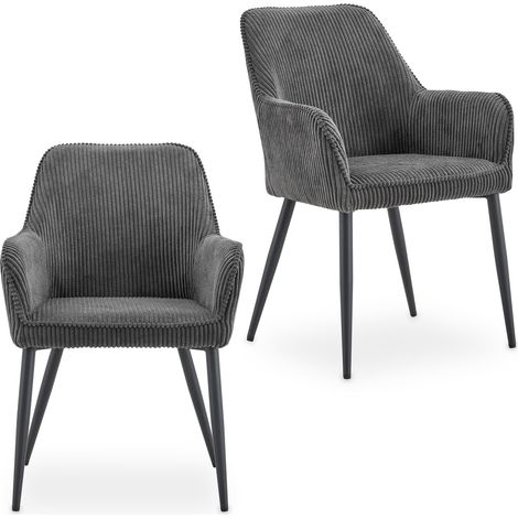 Lot de 2 chaises VERONA Gris (Lot de 2) (1/5)