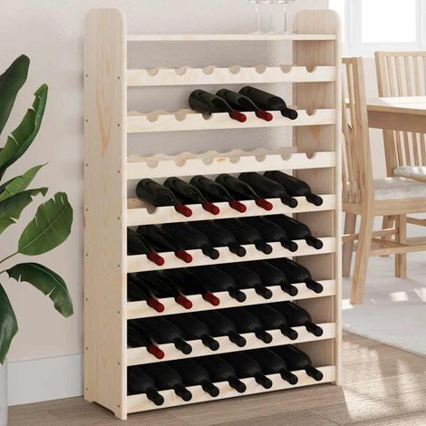 Weinregal mit Oberplatte 72,5x25x111,5 cm Massivholz Kiefer (1/5)