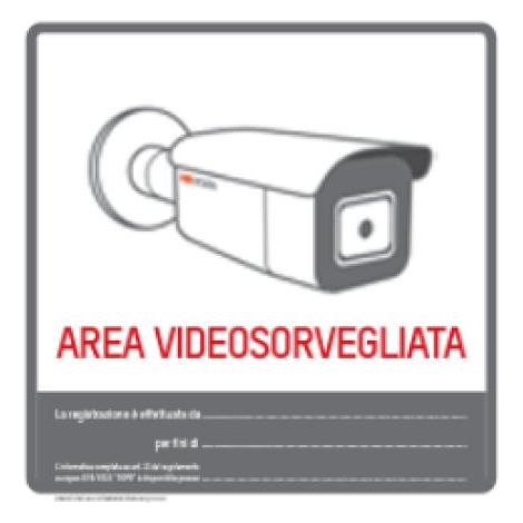 Cartello hikvision privacy area videosorvegliata - 150104813