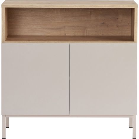CALICOSY - Petit buffet 2 portes 1 niche L80 cm - OLIVER (1/5)